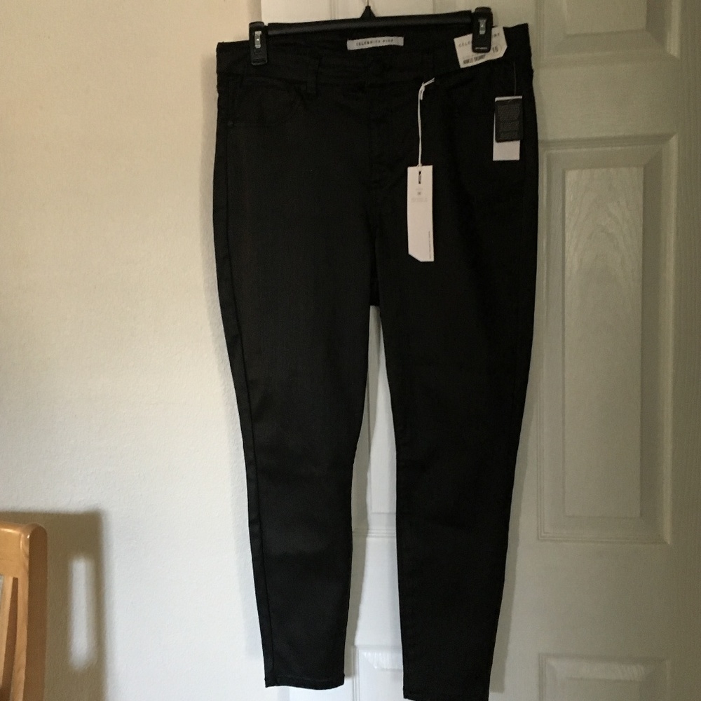 CELEBRITY PINK ankle skinny jeans black NEW 16